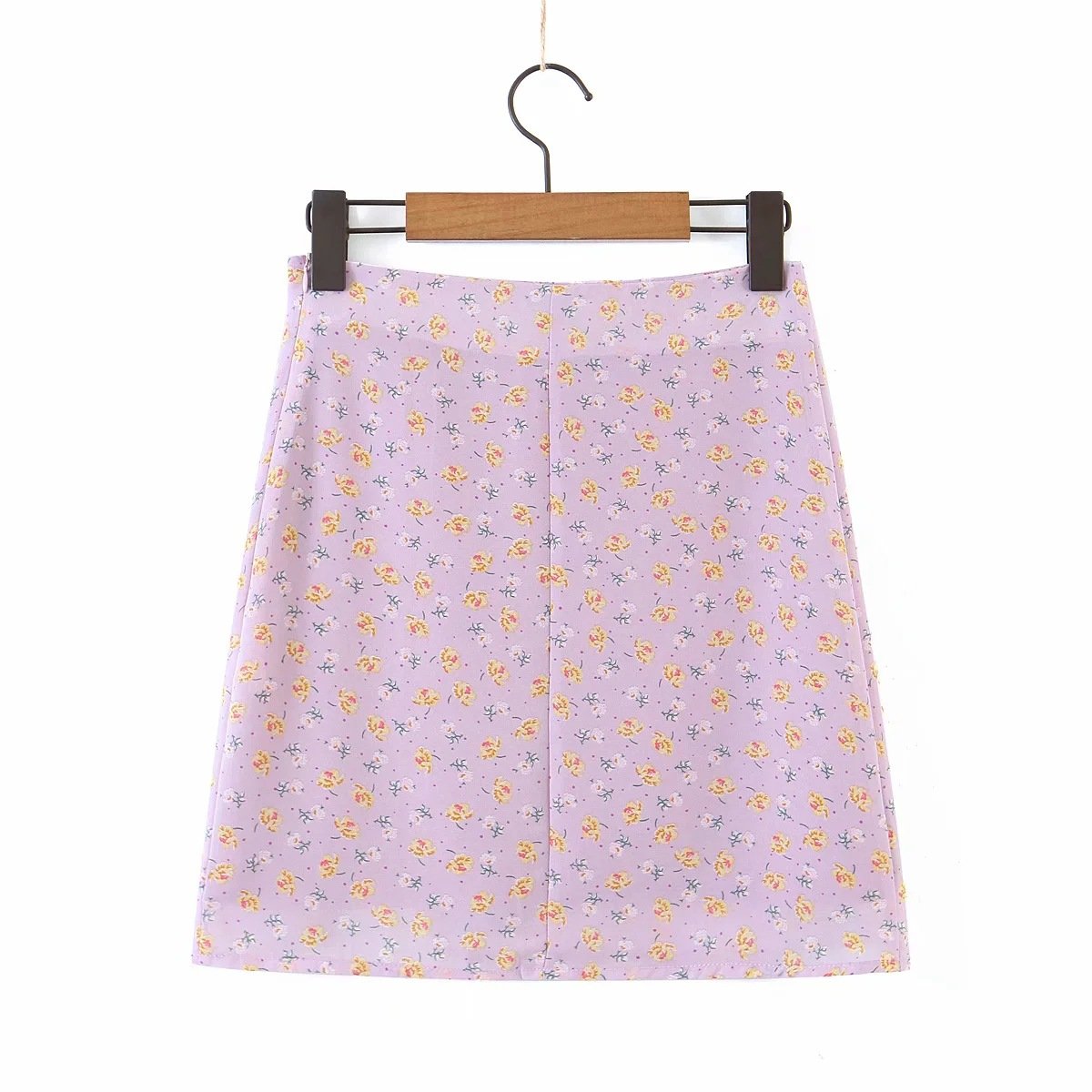 Floral Printed Sexy Split Short Skirt