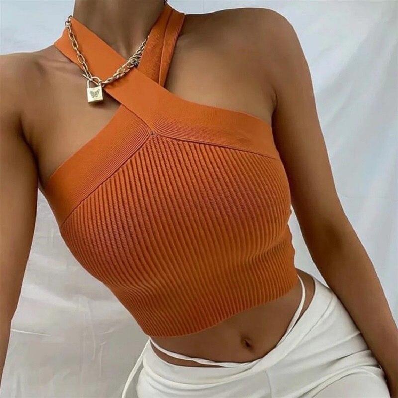backless sexy women chic tank top